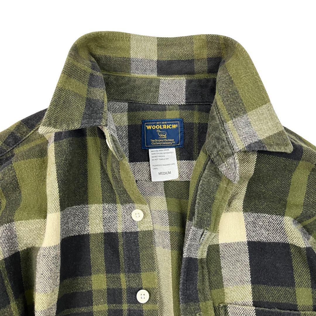 WOOLRICH ウールリッチ チェック長袖シャツ　ネルシャツ Mサイズ_画像7