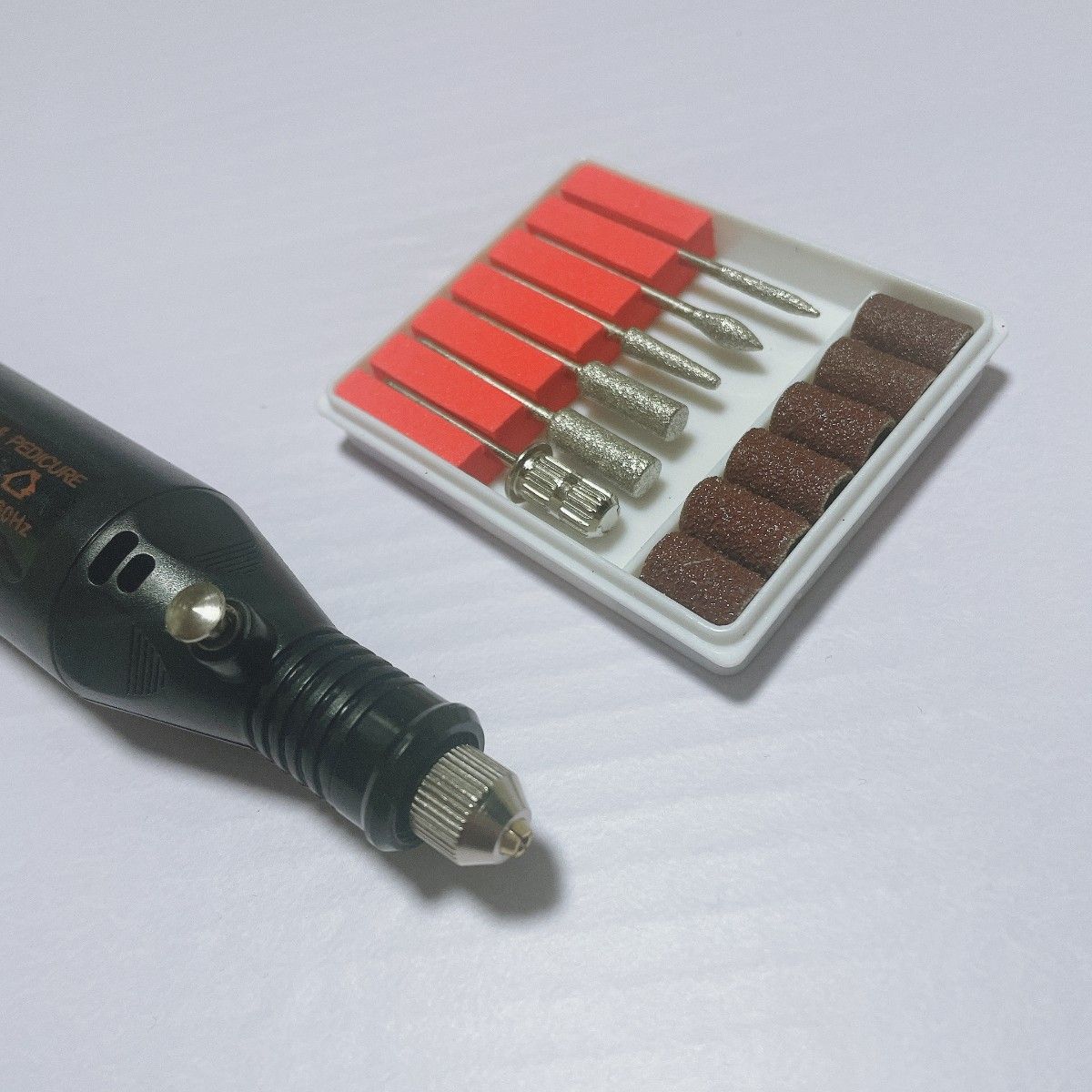 USB ミニ ペン ルーター リューター ダイヤモンド ビット 研磨 彫刻 電動 工具 ネイルケア ブラック