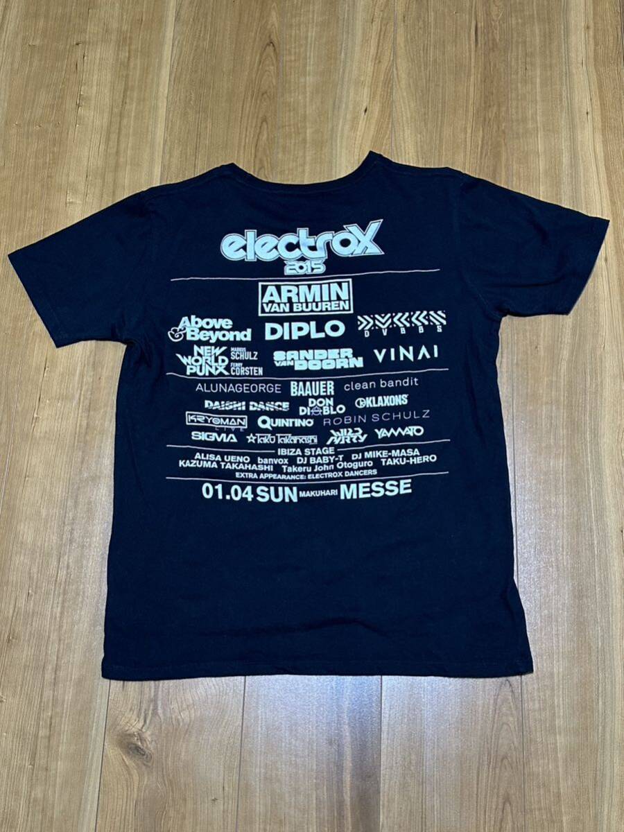 USED electrox 2015 ラインナップTシャツ armin van buuren diplo don diablo_画像2