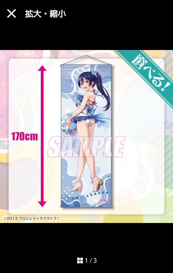 くじ引き堂 ラブライブ オンラインくじ S賞 園田海未 特大 くじ引き堂 ラブライブ オンラインくじ S賞 園田海未 特大