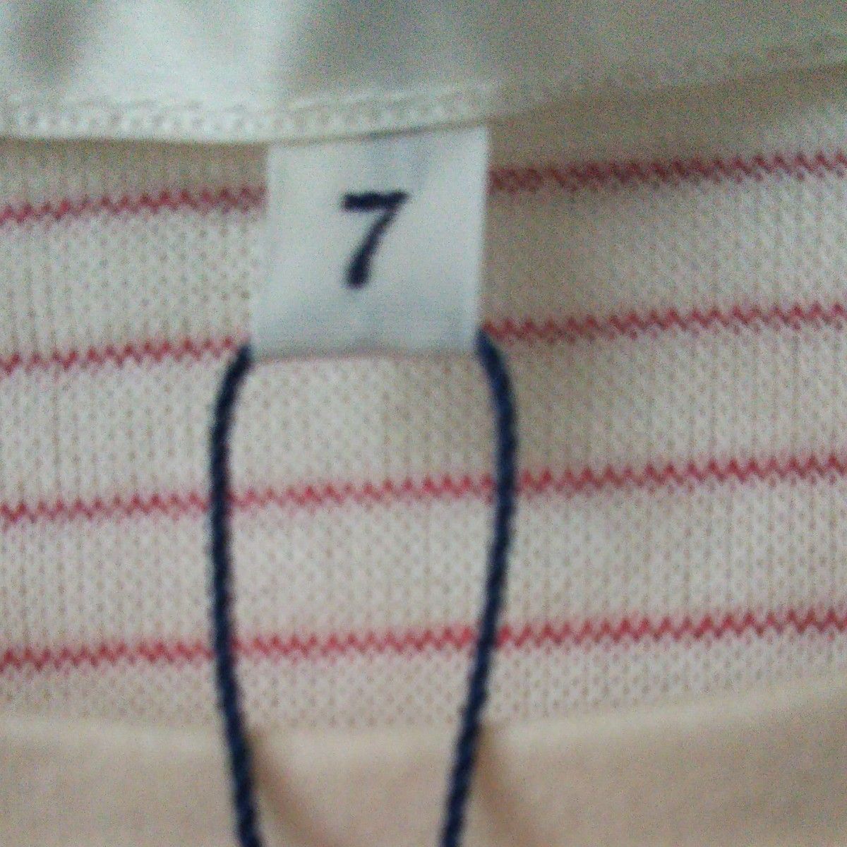(新品）組曲 半袖カットソーTシャツ  ボーダー赤×白