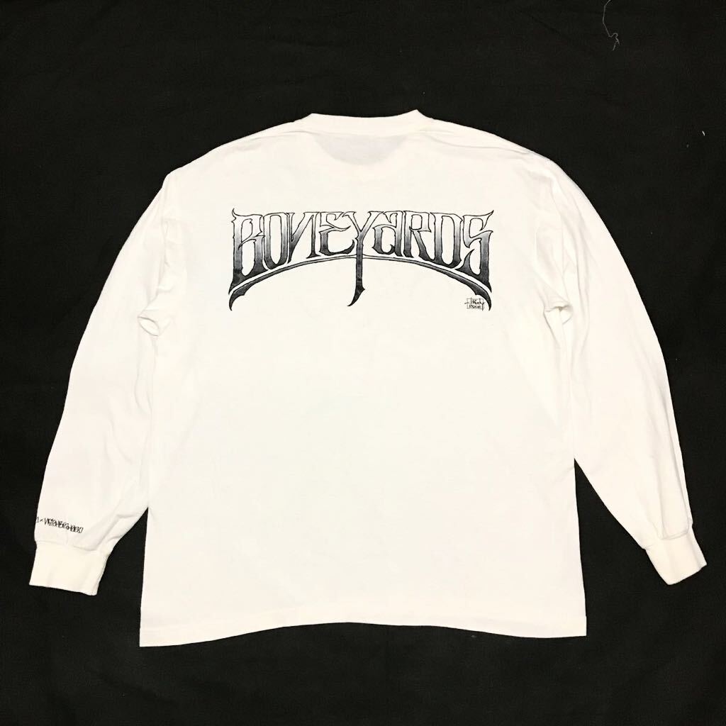 StussyxNeighborhood/Boneyards/Jack Rudy/Long Sleeve Print Tee/White/Large/ステューシー×ネイバーフッド/ボーンヤーズ/長袖Tシャツの画像7