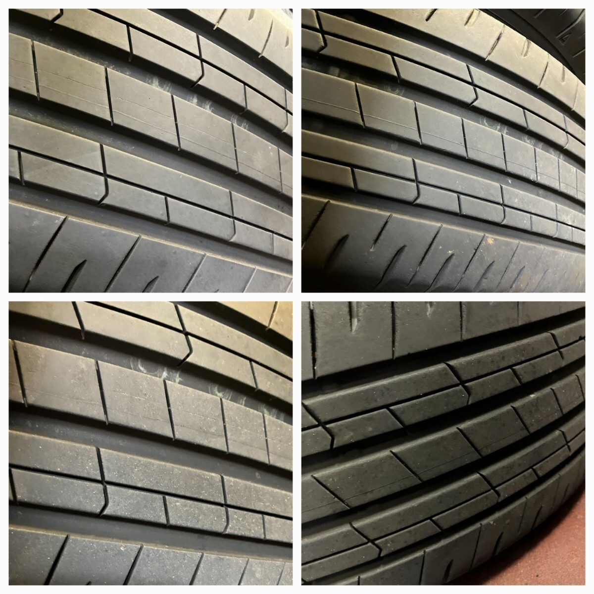 40アルファード 225/60R18 トーヨータイヤ 純正アルミホイール ４本セット 225/60-18 タイヤ9部山 バリ溝_画像5