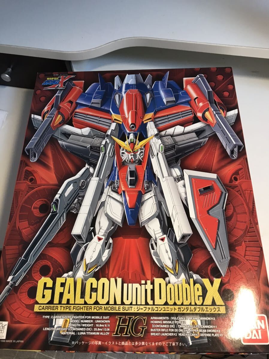 【同梱可】未組立 ホビー 1/100 HG Gファルコンユニット ＆ ガンダムダブルエックス 機動新世紀ガンダムX バンダイ　美品　絶版　ガンプラ_画像1