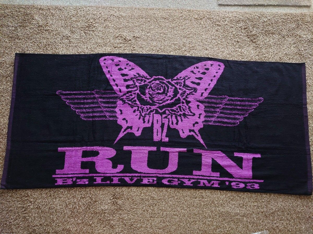 b'z LIVE GYM 1993 RUN ツアーグッズ タオル 稲葉浩志 松本孝弘 b'z LIVE GYM 1993 RUN ツアーグッズ タオル 稲葉浩志 松本孝弘