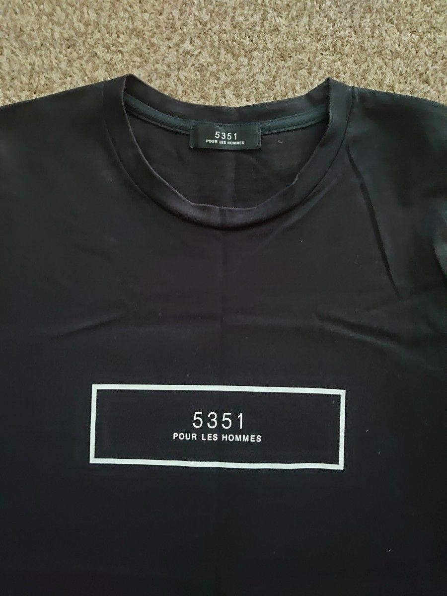 ボックスロゴプリントTシャツ 5351プールオム 