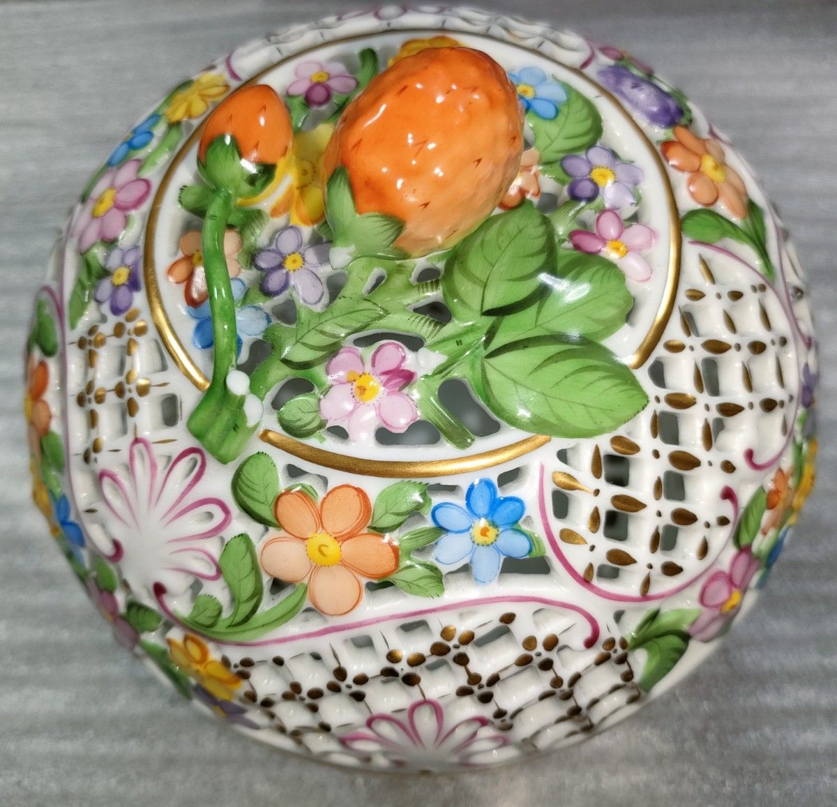ヘレンド ボンボニエール ボンボン入れ HEREND 花柄 ヘレンド ボンボニエール ボンボン入れ HEREND 花柄