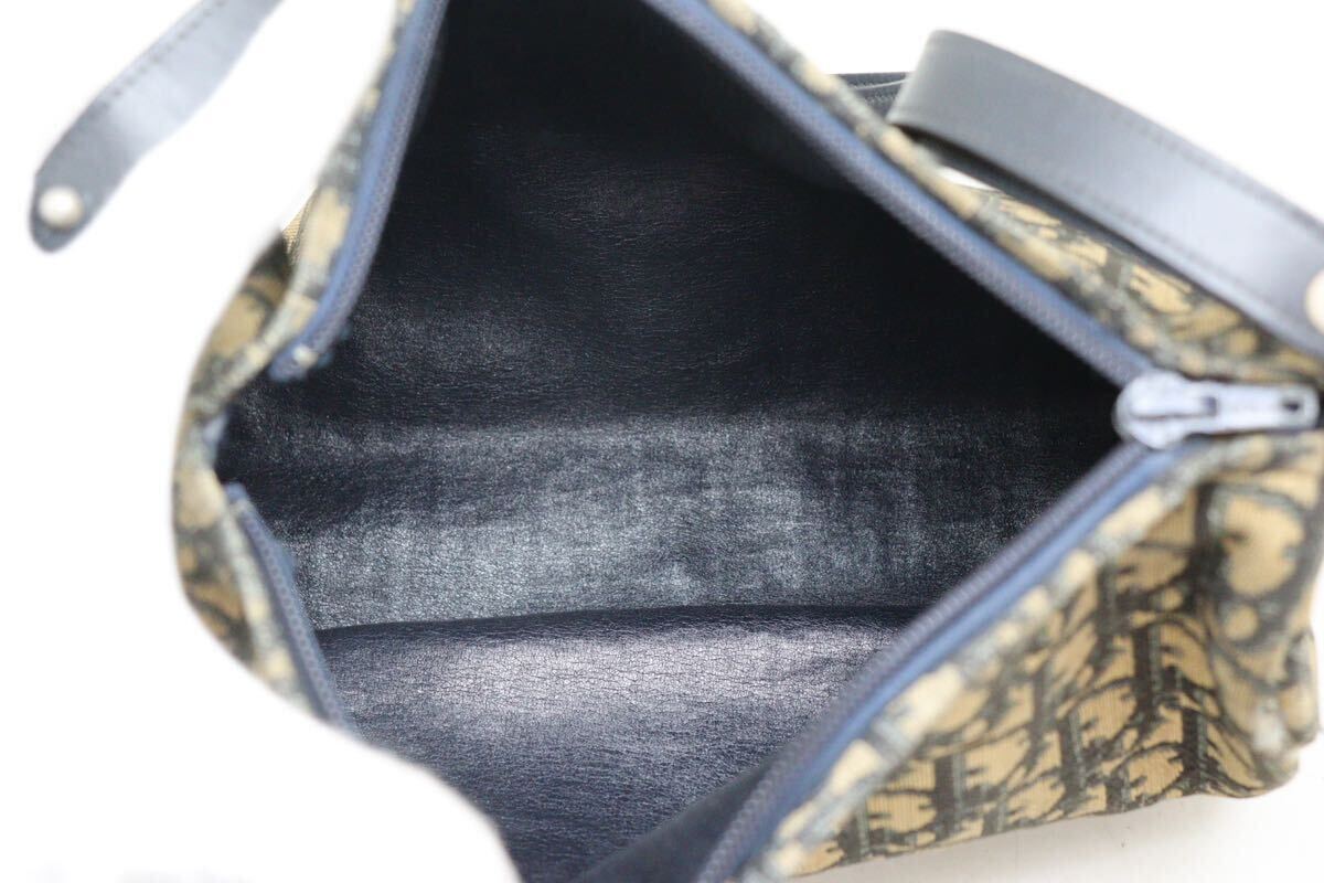  Christian Dior /Christian Dior/ Toro ta- рисунок /2way/ сумка на плечо / ручная сумочка / темно-синий / Vintage 