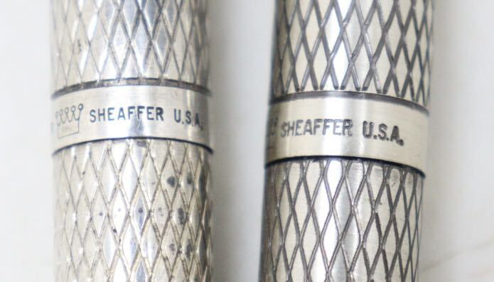 シェーファー/SHEAFFER/スターリングシルバー/STERLING SILVER/万年筆/ペン先 14K 585/2本セットの画像3