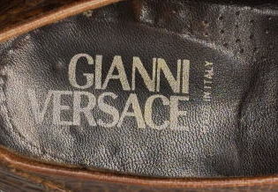 GIANNI VERSACE Gianni * Versace type pushed . original leather dress shoes 9