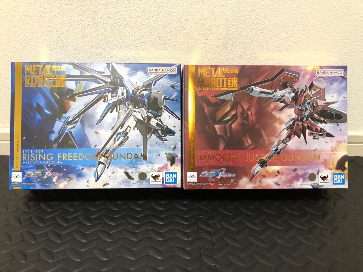 未開封品 METAL ROBOT魂 ライジングフリーダムガンダム イモータルジャスティスガンダム 機動戦士ガンダムSEED FREEDOM メタルロボット魂 の画像1