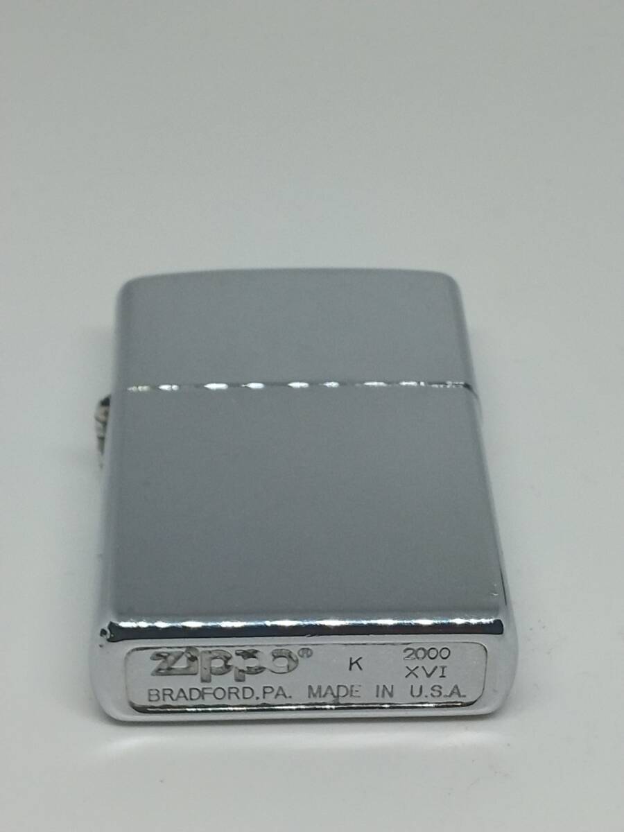 プレーン 2000年ⅩⅥ（鏡面） 1円スタート Zippo シルバー ジッポー フリント純正新品交換済みの画像6