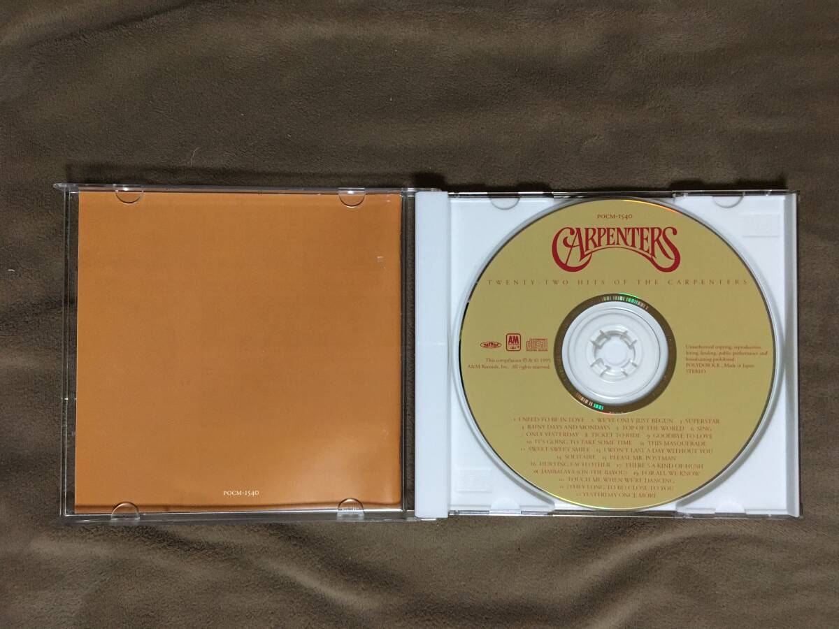 カーペンターズ ベスト TWENTY-TWO HITS OF THE CARPENTERS 全22 カーペンターズ ベスト TWENTY-TWO HITS OF THE CARPENTERS 全22