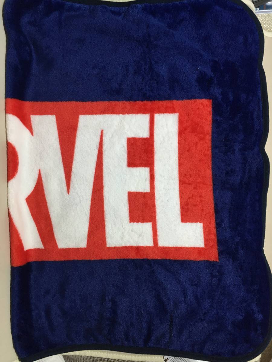 【 未使用品！】 ★ MARVEL マーベル◇フランネル ブランケット◇ネイビー/100×70cm ★_画像5