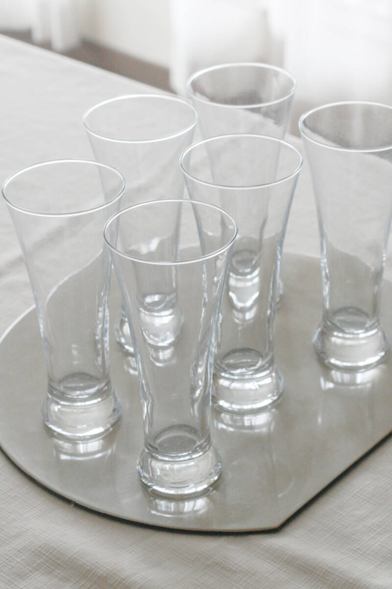 グラス　カクテルグラス　おしゃれ　ロンググラス　ビアグラス　６つ_画像1