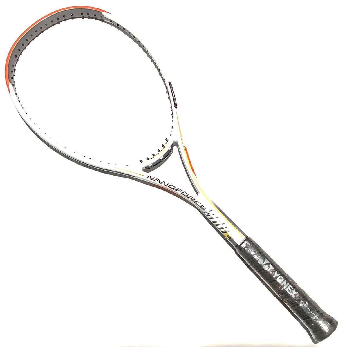 [1 jpy start ]* new goods * racket * soft tennis Yonex (YONEX) nano force 300S [NF300S] XFL-1 white × orange frame only 