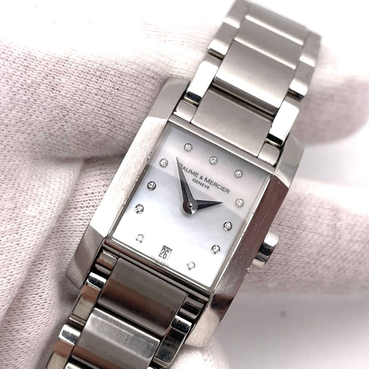 【特別送料無料!】 美品・稼働品】ボーム&メルシエ Baume ディアマント Mercier & 時計
