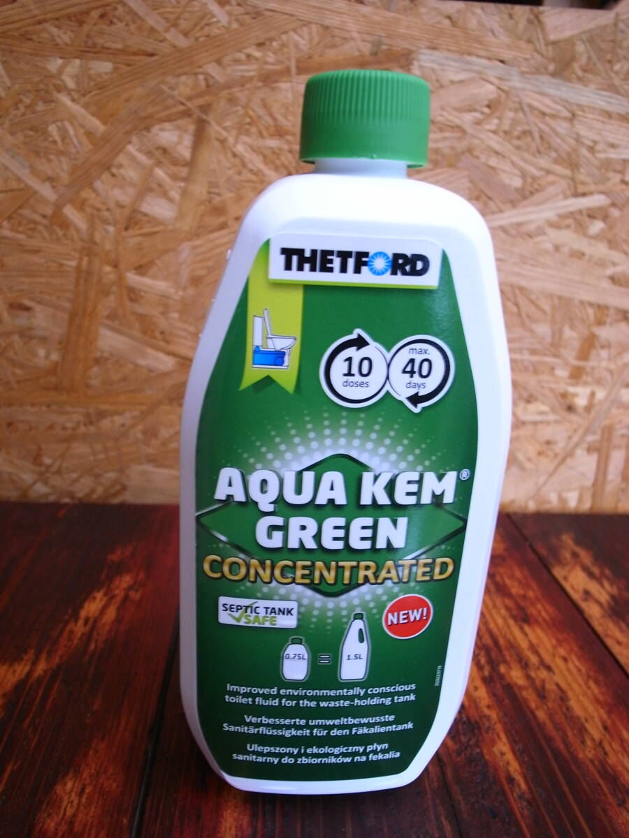 * кемпер для THETFORD| комплект Ford дезодорант aqua kem зеленый ..(750ml) новый товар не использовался *