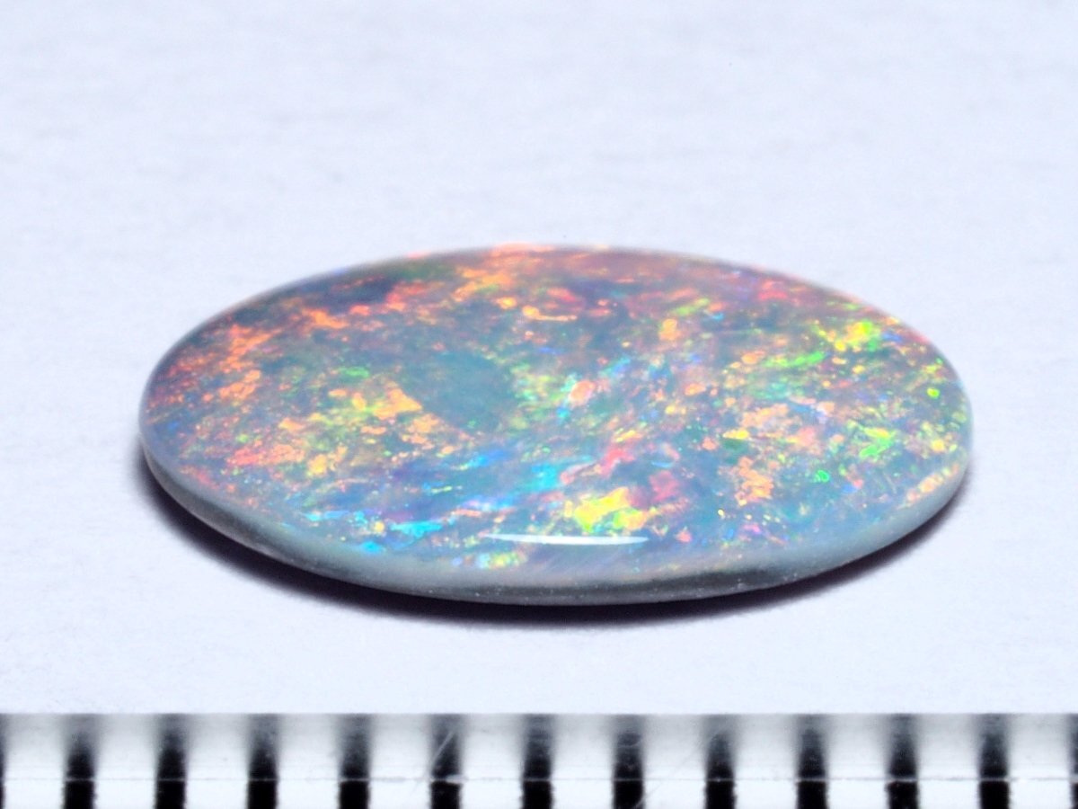  unused natural black opal loose 0.767 ct,so-ting attaching, in the case 