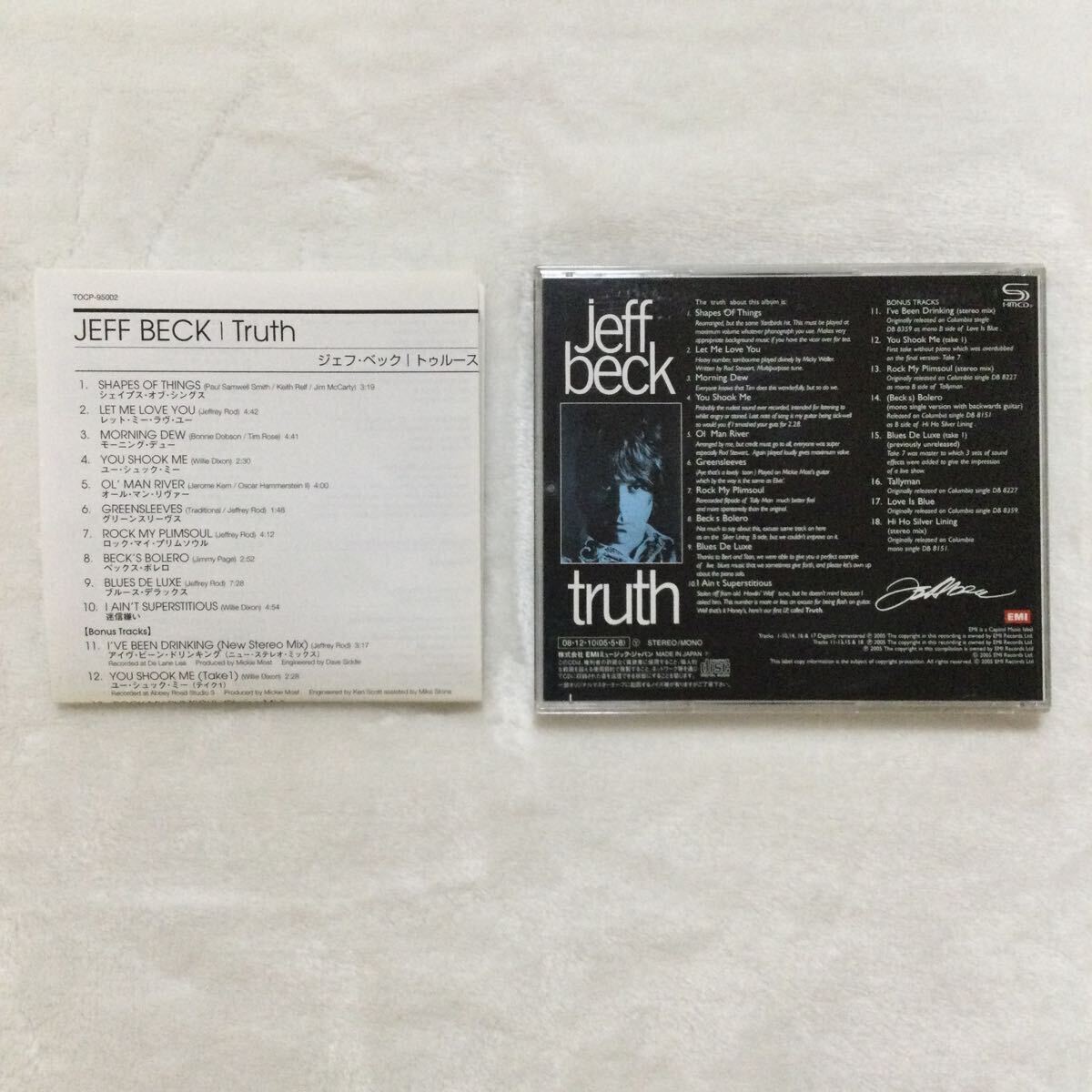 中古CD ジェフ・ベック ／ トゥルース 生産限定盤（SHM-CD）商品番号TOCP95002_画像2