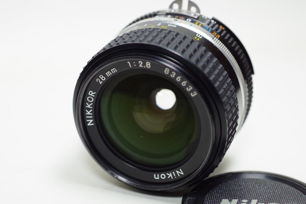 希少後期コーティング SIC仕様 Ai-S 28mm F2.8 広角マクロ 中古送料込み 実写画像あり Nikon NIKKOR ニコン ニッコール ②の画像1