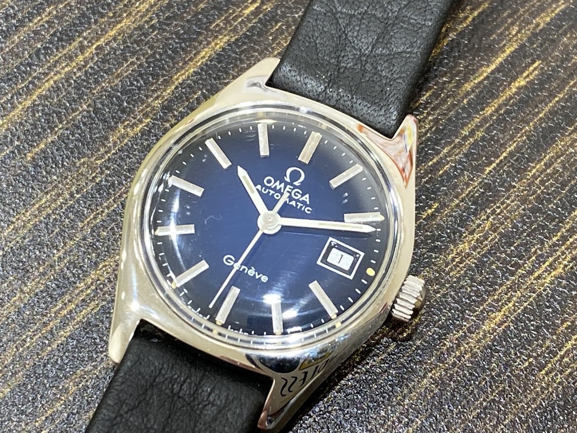 オメガ OMEGA Geneve 自動巻き腕時計 ジャンク ジャンク】 OMEGA オメガ AUTOMATIC Geneve 自動巻き 社外ベルト