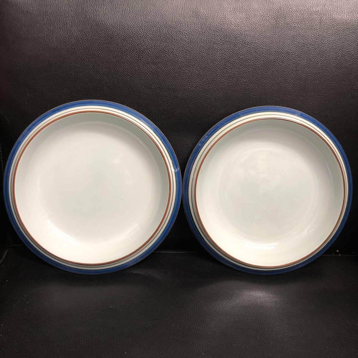 《食器》 陶磁器「白山陶器：HAKUSAN JAPAN 深さのある中皿×5枚」 高さ：約3.5cm・円直径：約21.8cm プレート 5点_画像4
