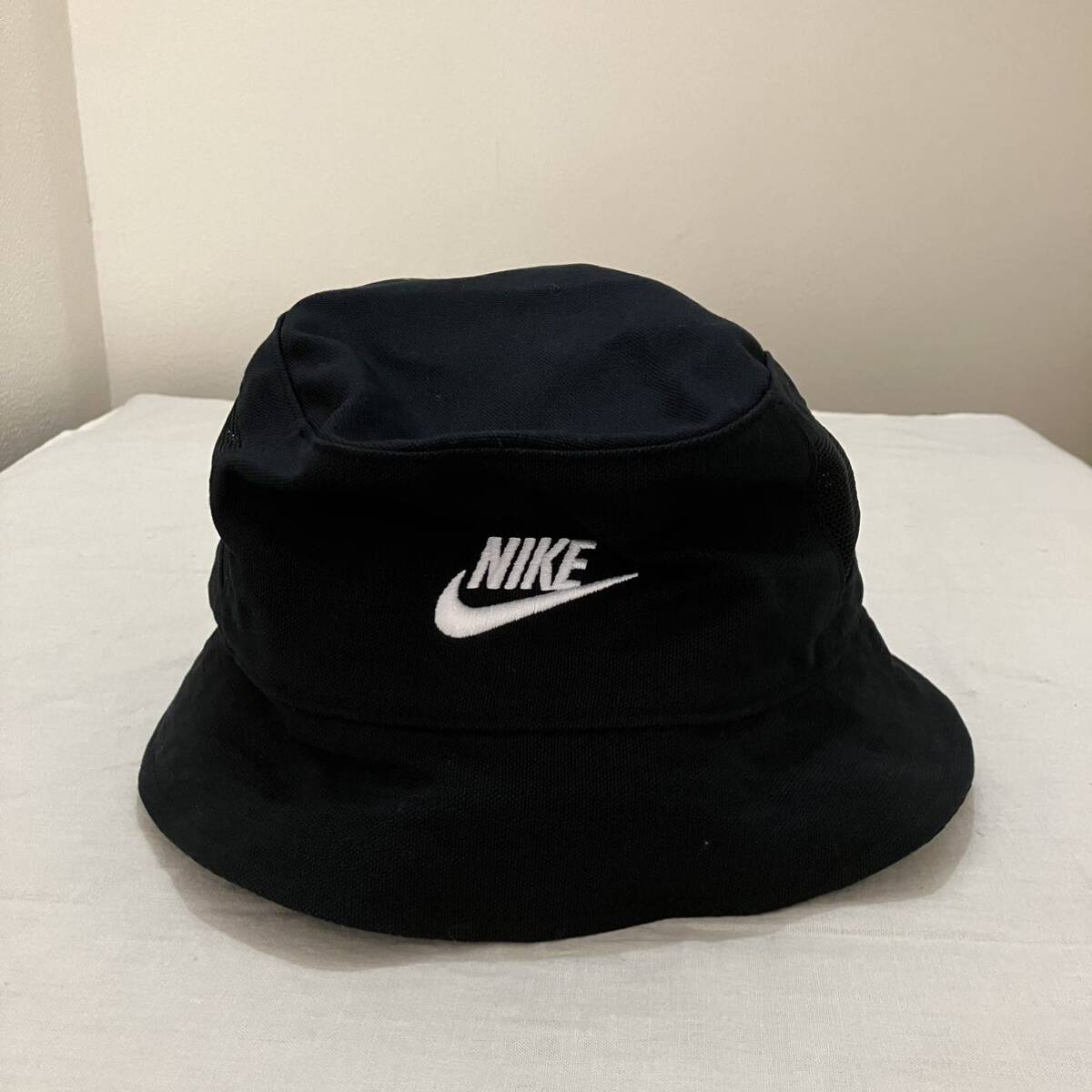 新品 Nike バケットハット 帽子 コットン ブラック 黒 くろ black ぼうし CAP L XL 上 ファッション スポーツ アウトドア largeの画像1