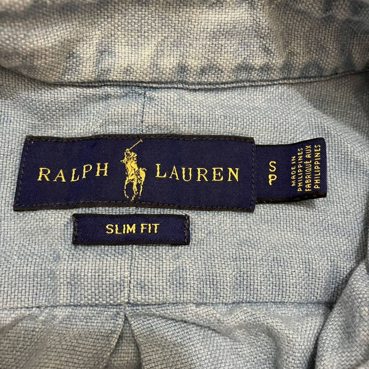 ポロ ラルフ メンズ men's 上 Polo Ralph Lauren ジャケット 半袖 シャツ ボタンシャツ SP デニムシャツ ジャケット ワンポイント 刺繍_画像3