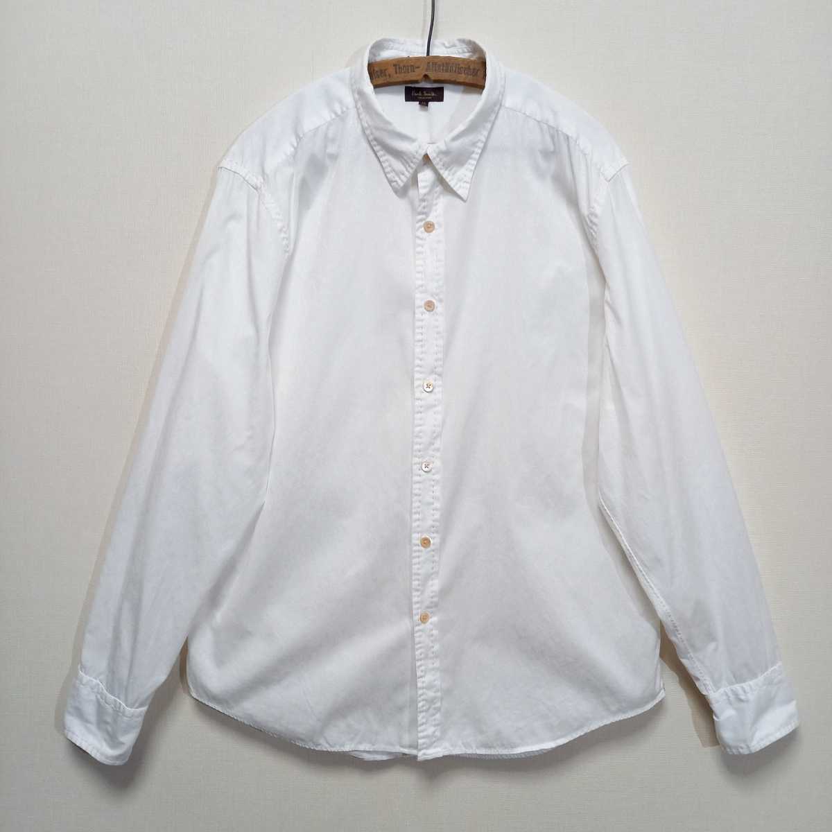 極美品《サイズXL / フローラルジャガード》ポールスミス コレクション 花柄 フラワー 長袖 白シャツ ドレスシャツ 総柄 ホワイトシャツの画像2