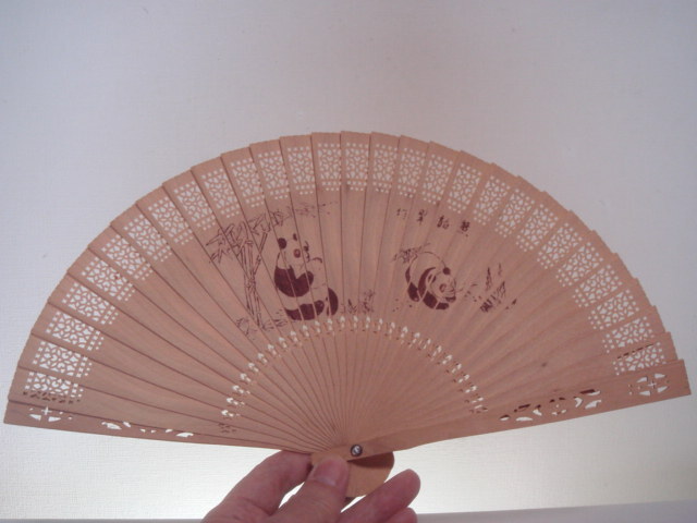  white . fan 14 point China industrial arts ... carving secondhand goods 