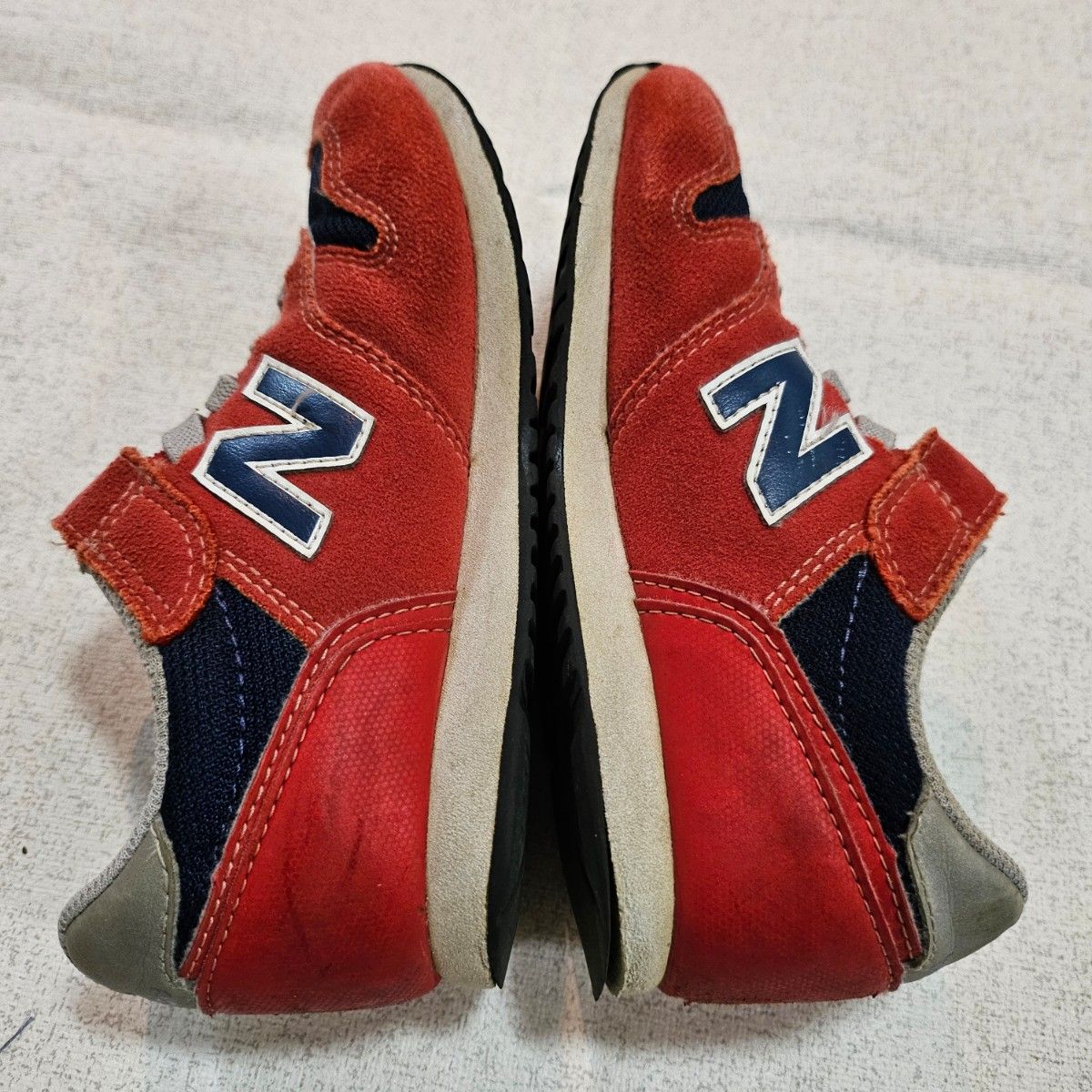 【2足セット】new balance ニューバランス スニーカー まとめうり 子供 キッズ 靴 リンクコーデ レッド ネイビー