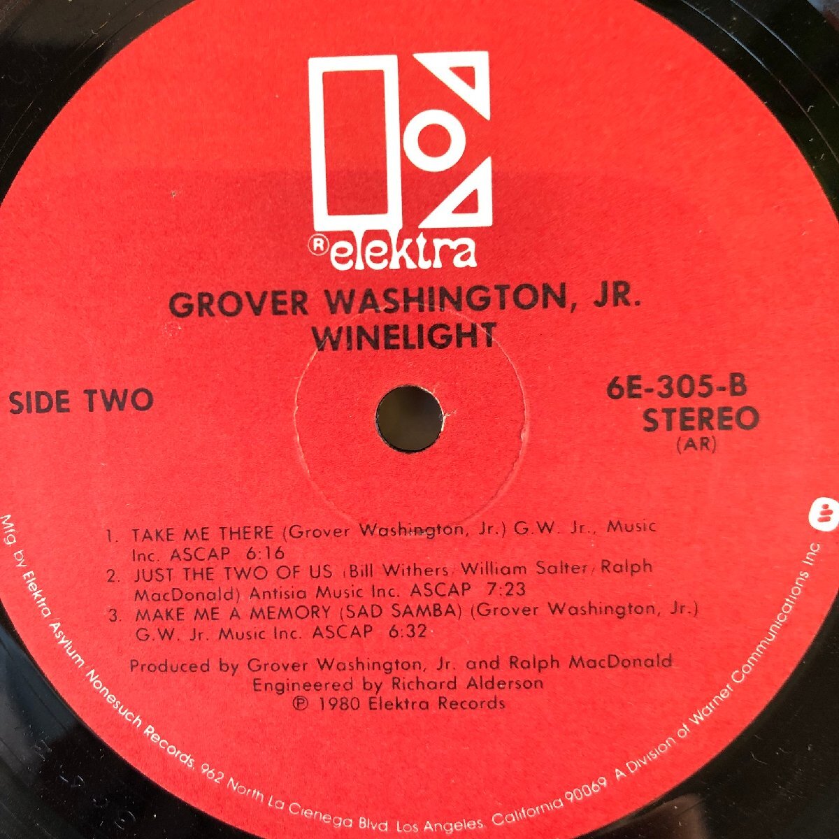 Grover Washington, Jr. / Winelight LP Elektra_画像5