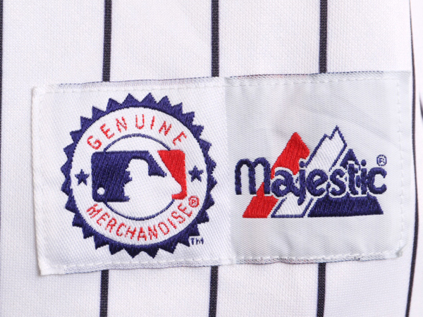 MLB オフィシャル Majestic ヤンキース ベースボール シャツ メンズ XL 程 ユニフォーム ゲームシャツ メジャーリーグ 半袖シャツ 大リーグ_画像4