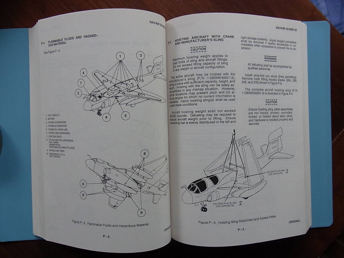 1989年米海軍NATOPSフライトアニュアル「個別機体別航空機墜落回収作業マニュアル」の画像7