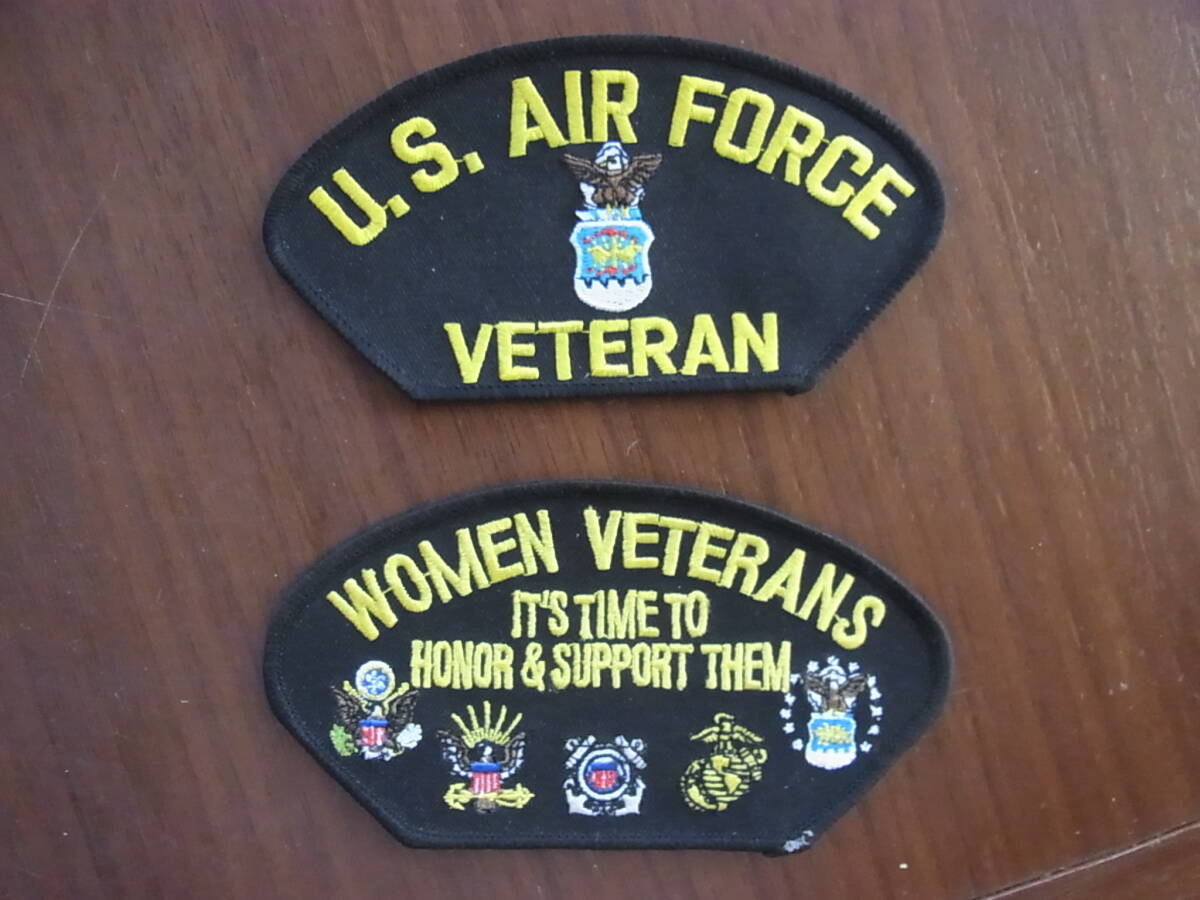 r米空軍退役兵と米軍の女性退役兵のボールキャップのパッチ_画像1