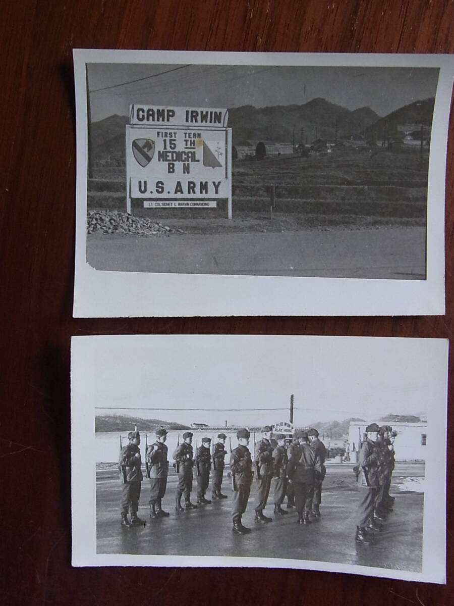 1955年頃の駐韓米陸軍第1騎兵師団のキャンプと周辺の写真9枚_画像2