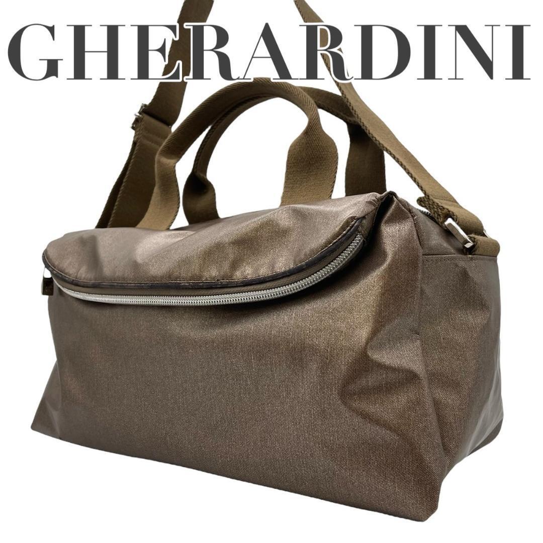  хорошая вещь Gherardini S7 нейлон 2way ручная сумочка наклонный .. bronze 