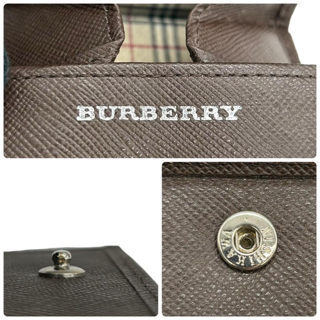 美品　Burberry バーバリー　w1 二つ折り　財布　コインケース　ブラウン_画像8