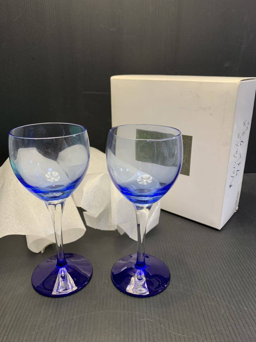 オススメ ノリタケ ワイングラス クリスタル ペア ペアグラス 食器 CRYSTAL 1円スタートの画像1