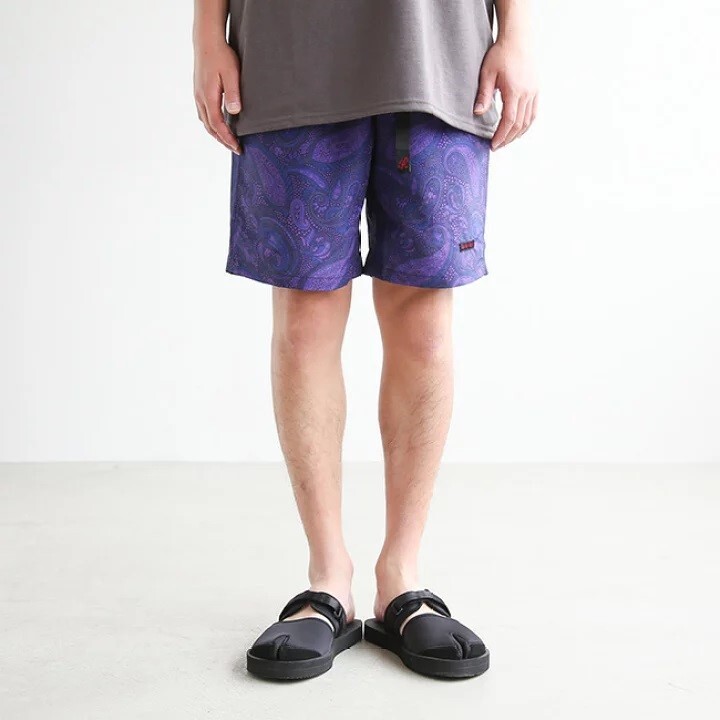 新品 GRAMICCI グラミチ SHELL PACKABLE SHORT シェル パッカブル ショーツ パンツ　S　管理番号F784Q253　PAISLEY