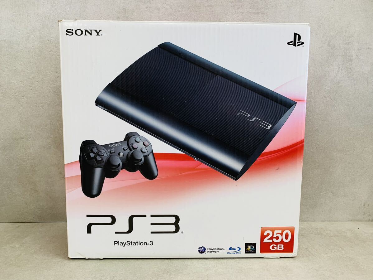 k0430-40★SONY PlayStation3 PS3 本体 CECH-4000B チャコールブラック HDMIケーブル 等 まとめて 通電確認済みの画像1