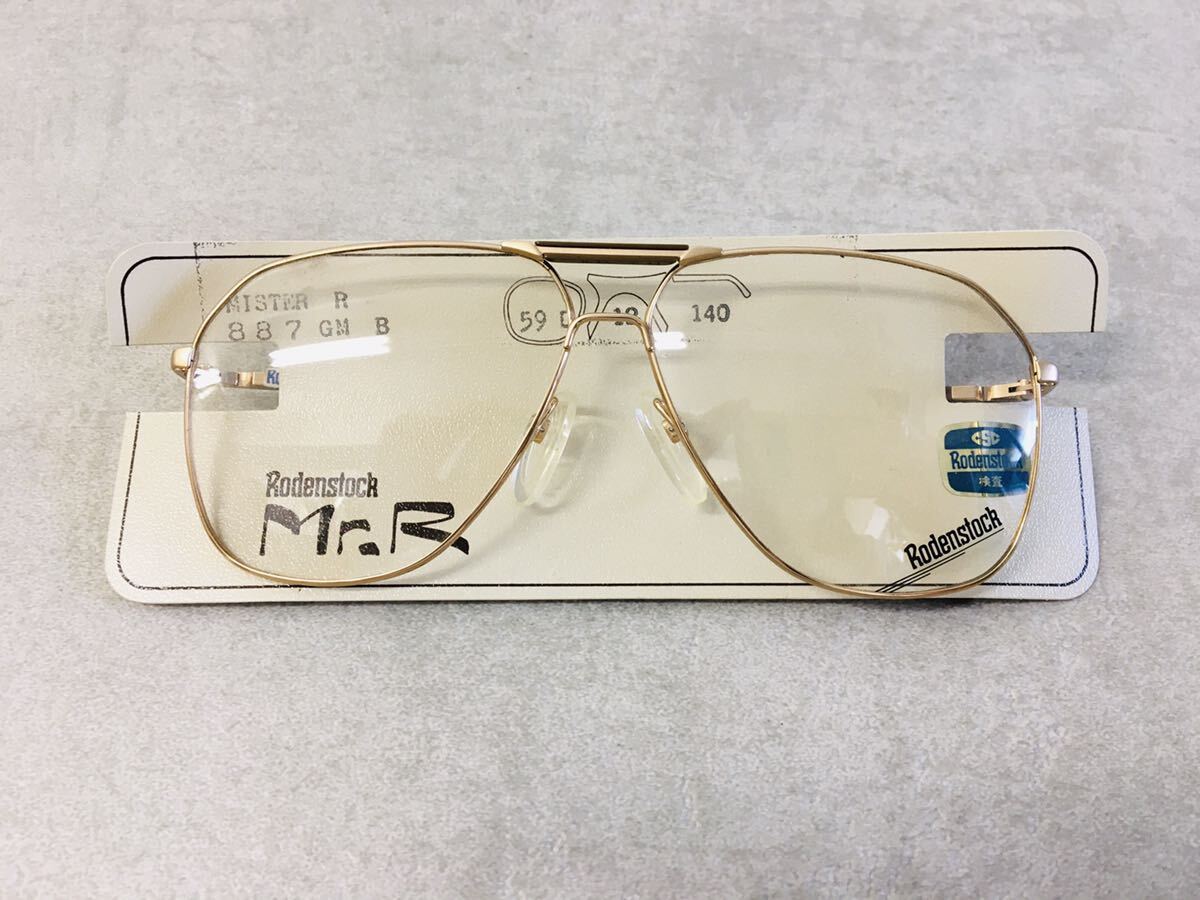 k0519-14★未使用 展示品 メガネフレーム Rodenstock Mr.R 59□12 140 フルリム 眼鏡 長期保管品_画像1