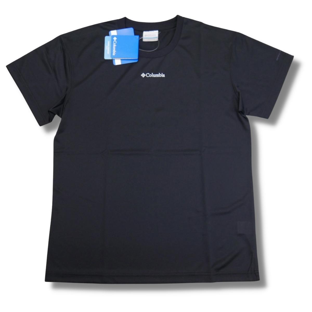 即決☆コロンビア ロイヤルクリーク半袖Tシャツ BLK/Mサイズ ブラック ロゴ 黒 速乾 ドライ UPF30 紫外線カット 機能Tシャツ_画像9