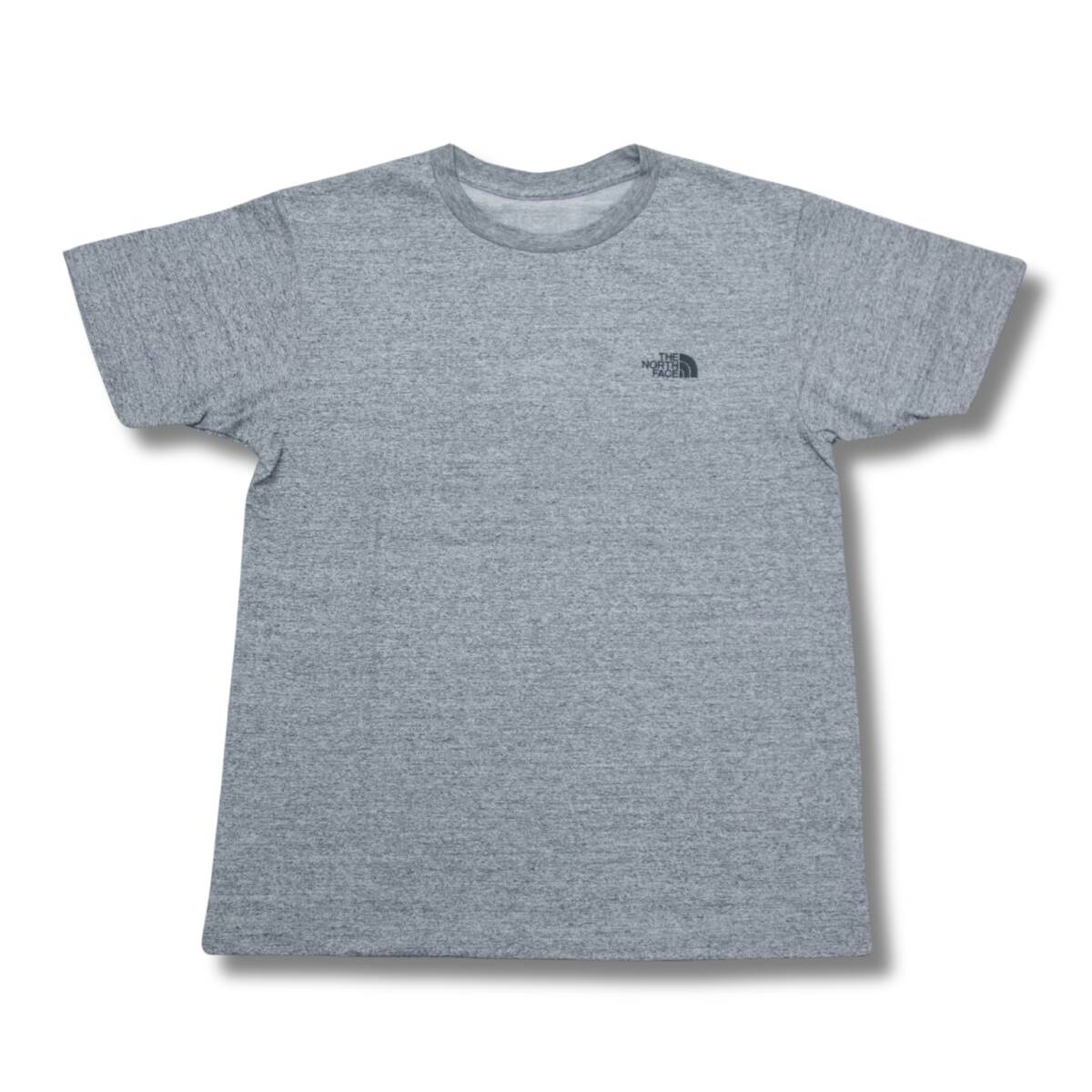 即決☆ノースフェイス スクエアー ロゴ 半袖Tシャツ Z/Lサイズ グレー 灰色 送料込み スクエア ロゴ 速乾