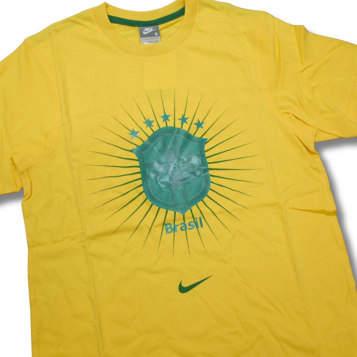 即決☆ナイキ ブラジル代表 Tシャツ YLW/ US Sサイズ 日本サイズ M 送料無料 半袖 国内正規品 NIKE_画像3