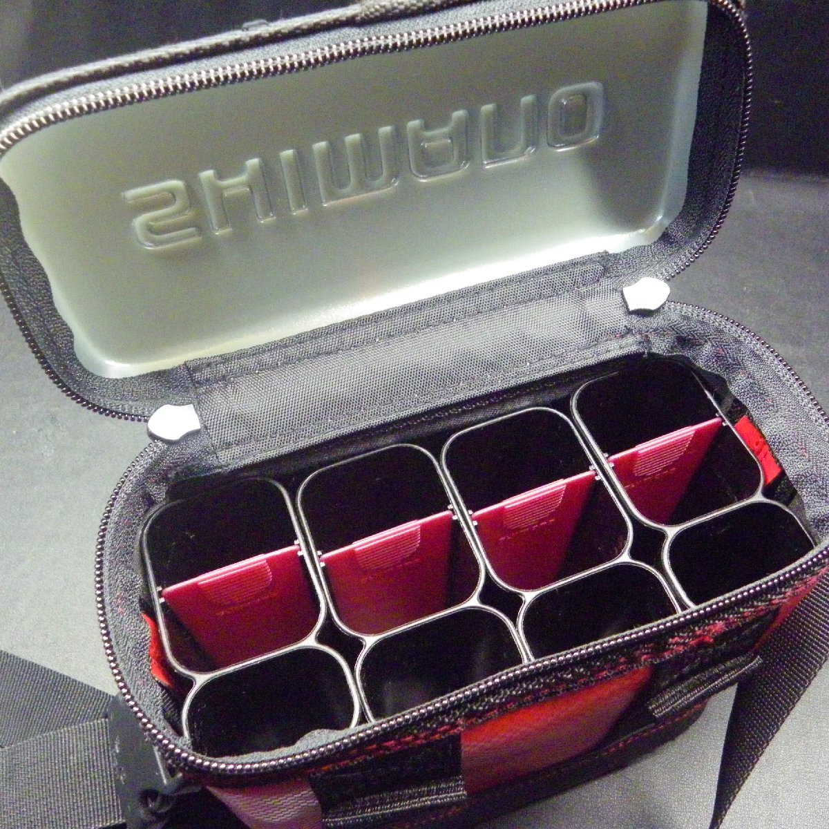 Shimano Sephia セフィア エギストッカー(12本収納可) バッグMレッド WB-235I ※中古美品在庫品 (xg0101) ※定形外郵便_画像10