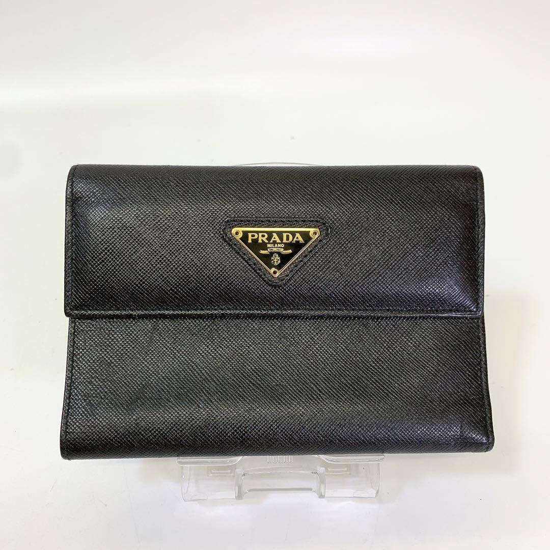 3276 美品　PRADA プラダ　財布　折り畳み財布　二つ折り 多機能