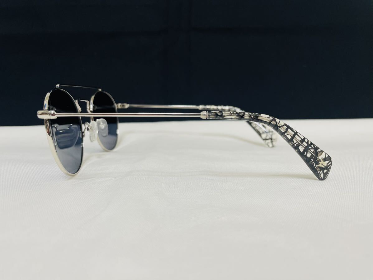 Yohji Yamamoto ヨウジ ヤマモト サングラス YY3004 003 未使用 美品 伊達眼鏡 メタルフレーム ダブルブリッジ オシャレ_画像4