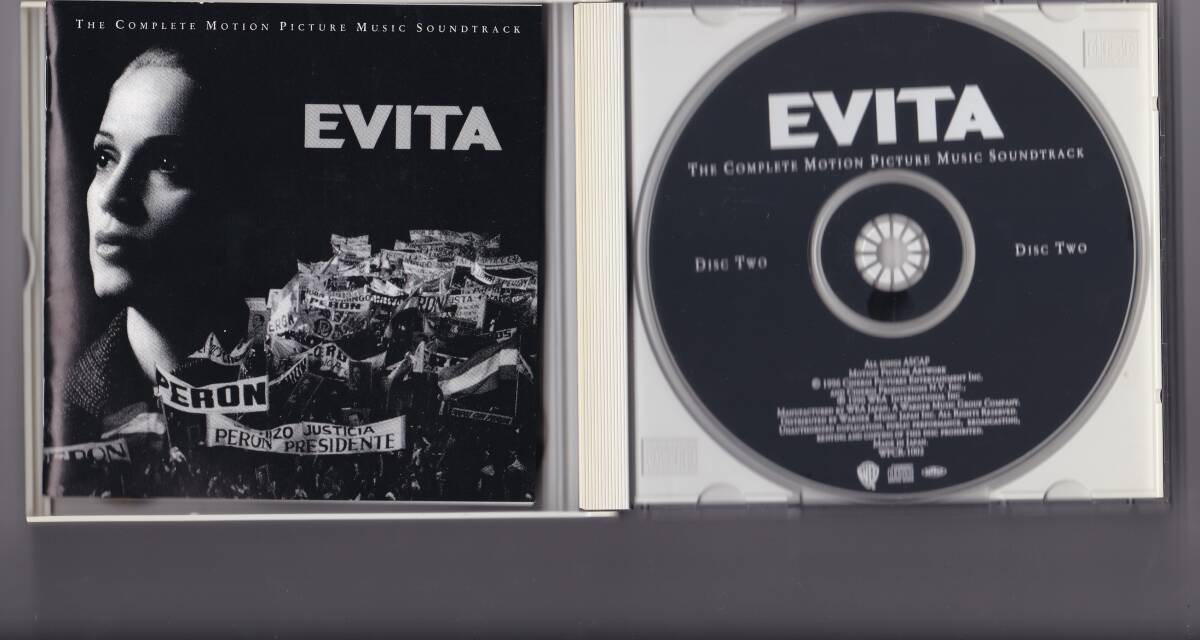 マドンナ　エビータ　オリジナル・サウンドトラック-完全版スペシャル・エディション　２CD MADONNA　EVITA　WPCR-1001/2_画像4